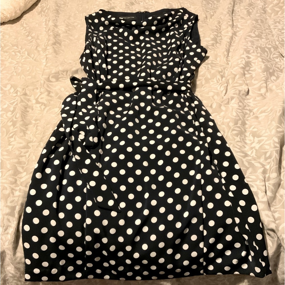 Jones New York Sleeveless Dress polka dot